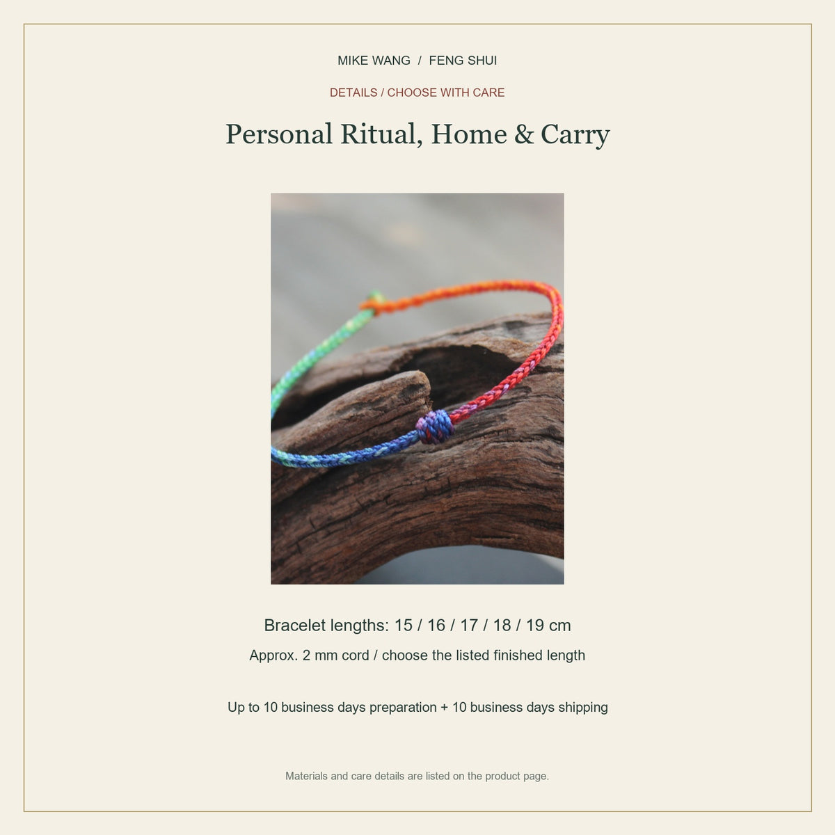 2027 Tai Sui Personal Ritual, Home & Carry Set — size and preparation details