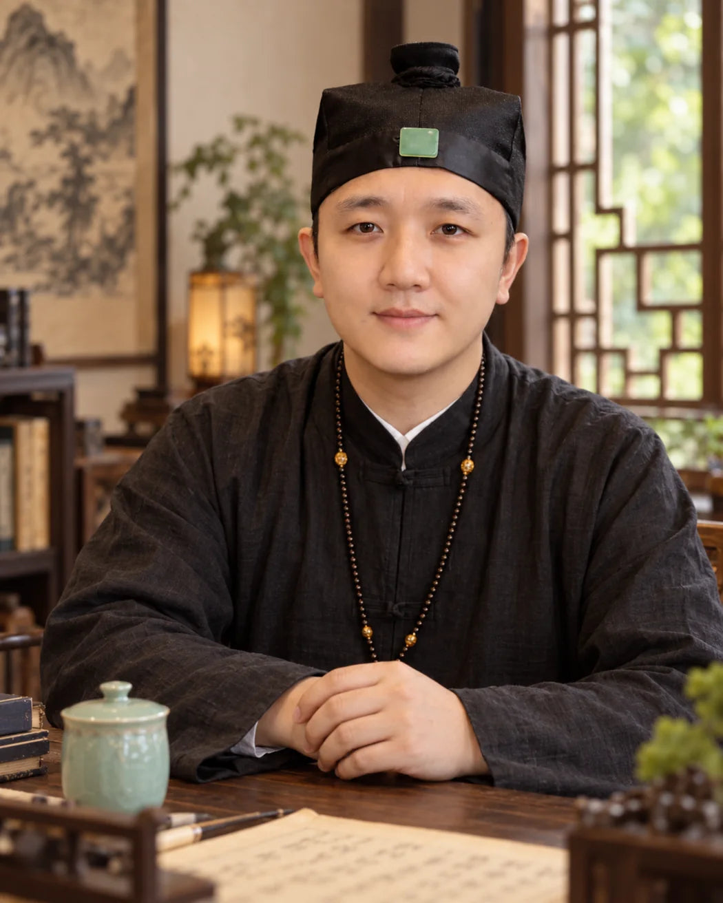AI-created portrait of Mike Wang based on his reference images