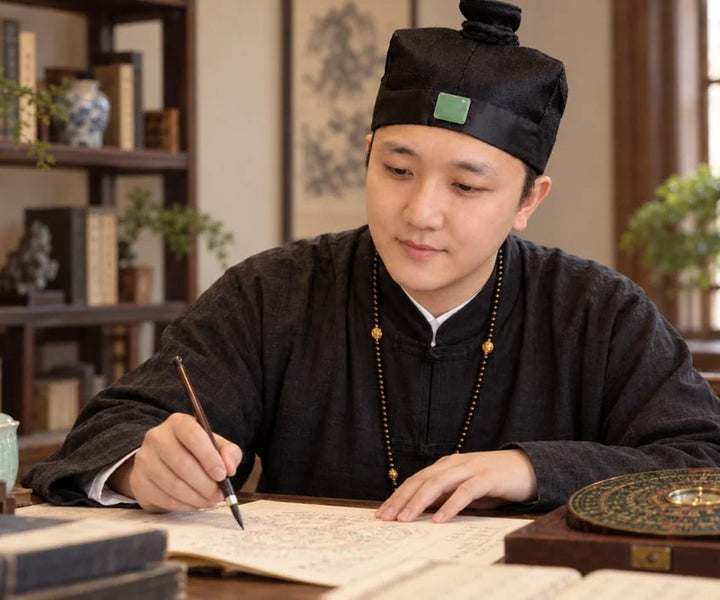 Mike Wang preparing a personal reading