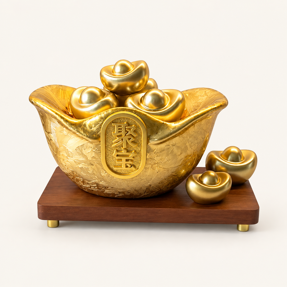Gold Ingot Feng Shui Wealth Bowl from the Mike Wang collection