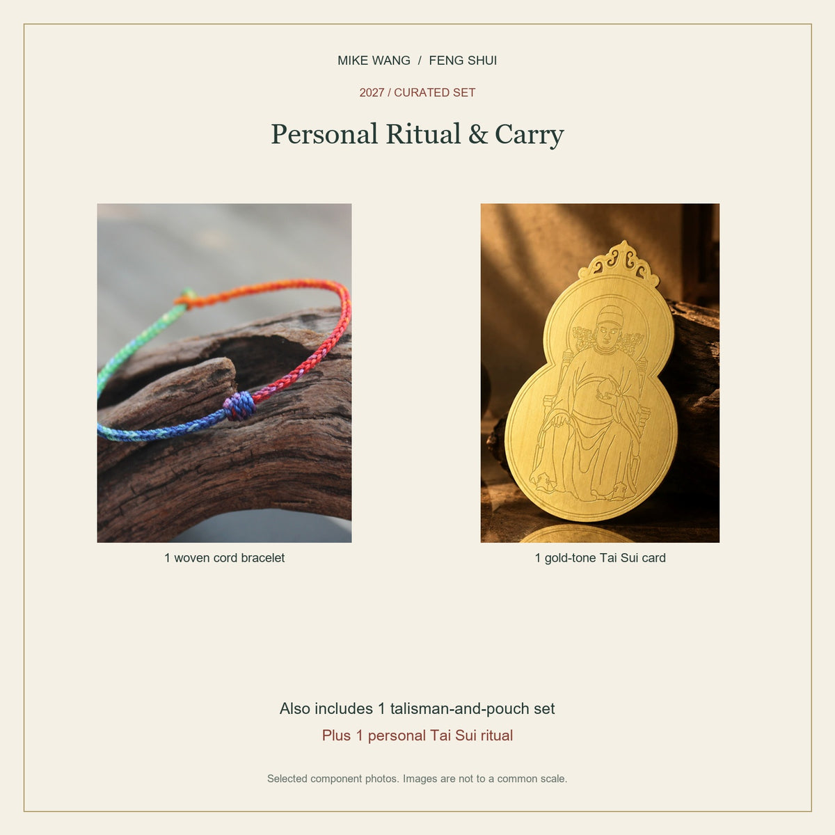 2027 Tai Sui Personal Ritual & Carry Set — selected physical items