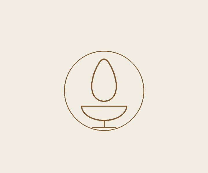 Traditional lamp symbol for blessing rituals